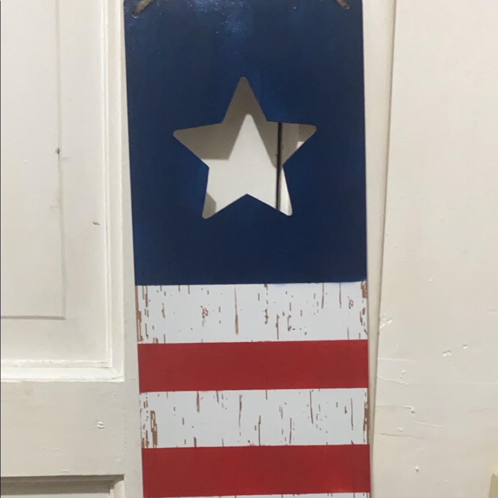 American flag door hanger.
